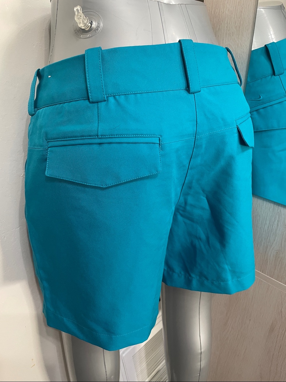 Nike Teal Women's Casual Tailored Shorts - Picture 3 of 7